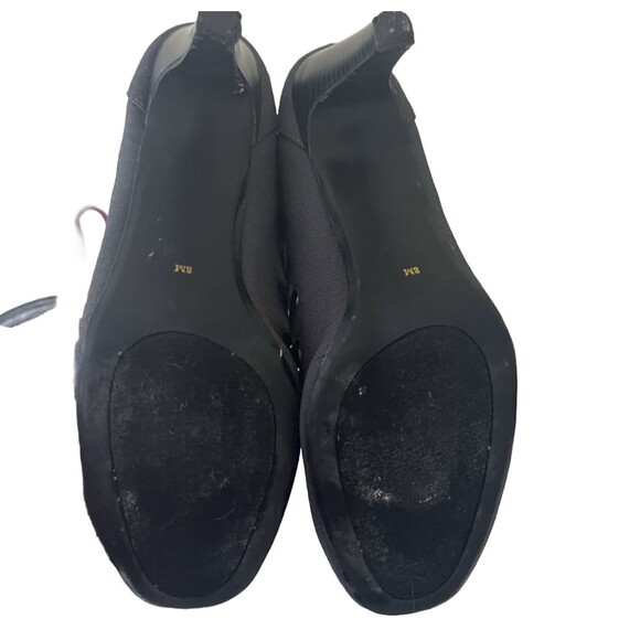 Ann marino Retro Ribbon Toe Tear Drop Cut Out Pumps Size 8 - Picture 4 of 9